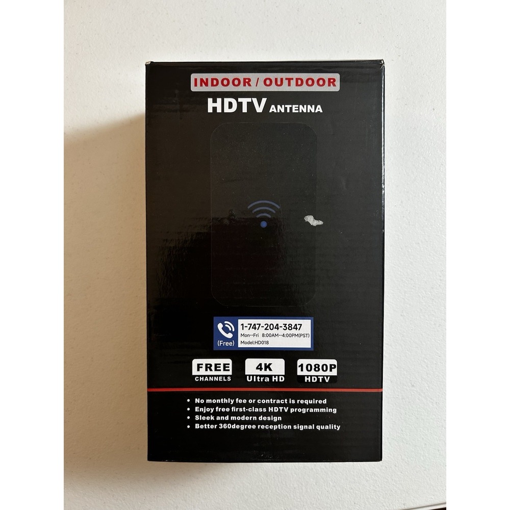NEW! Indoor/Outdoor HDTV Digital Antenna 1080P, 4K Ultra HD Enjoy Free Channels!